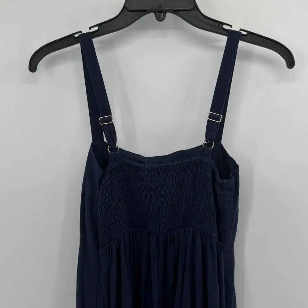Haven Women's Sardinia Linen/Viscose Blend Maxi Dress - Riviera Blue - XS/S - Picture 8 of 9